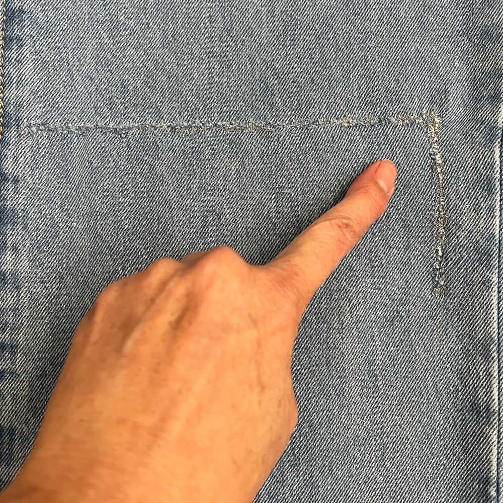Princess Polly Light Blue 💯 Cotton High Rise Denim Jeans Jeans sz 4 - Picture 6 of 9